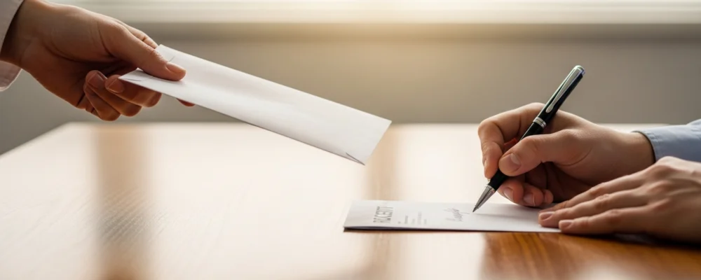 Lettre de démission remise en main propre : ce que dit la loi — lettre de démission remise en main propre