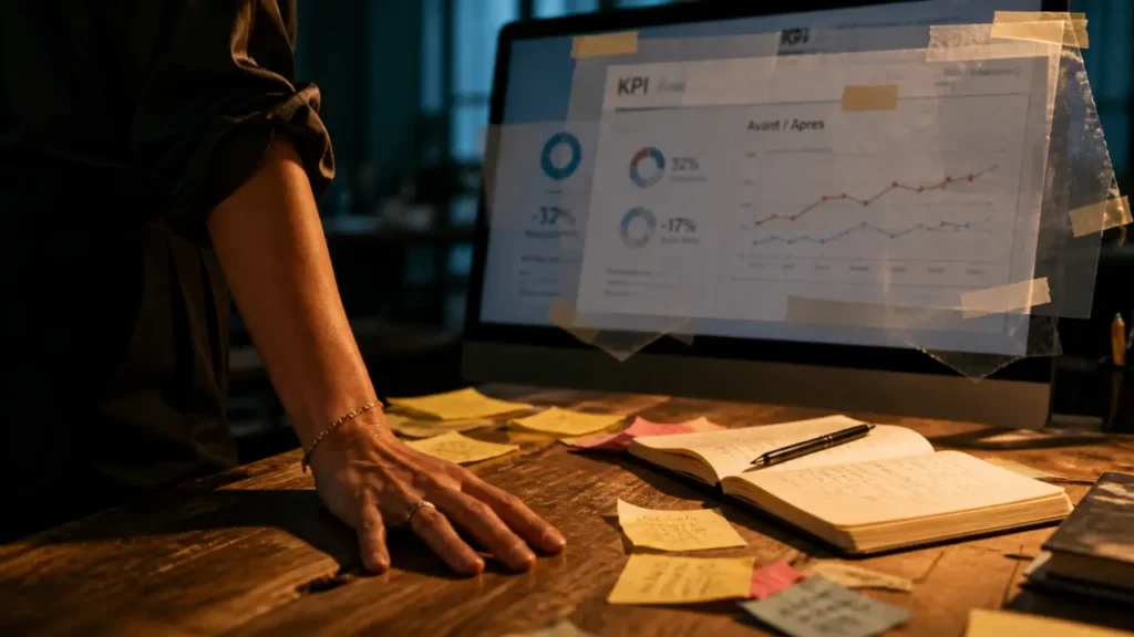 Améliorer la productivité des salariés : tableau KPI et avant/après, sans empiler les outils