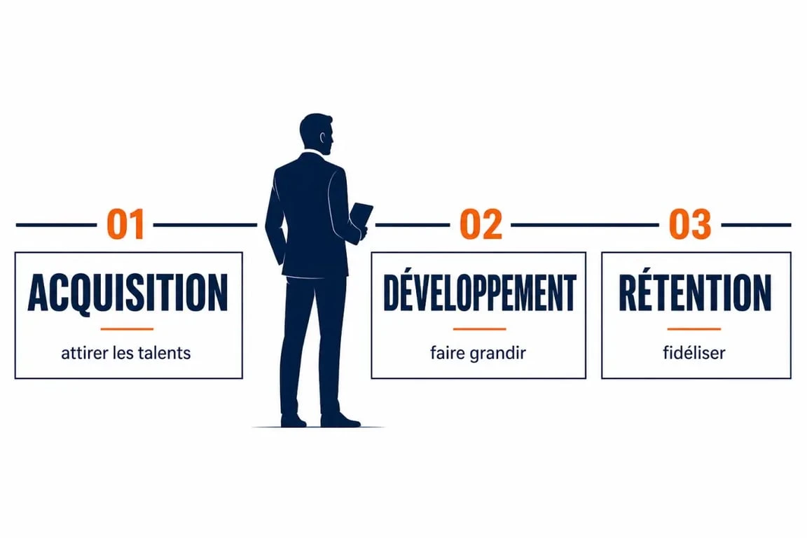 Talent manager et parcours RH acquisition développement rétention