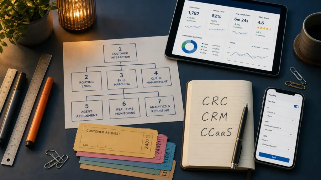 Gestion agile des demandes centre relation client : routage intelligent et KPI omnicanal