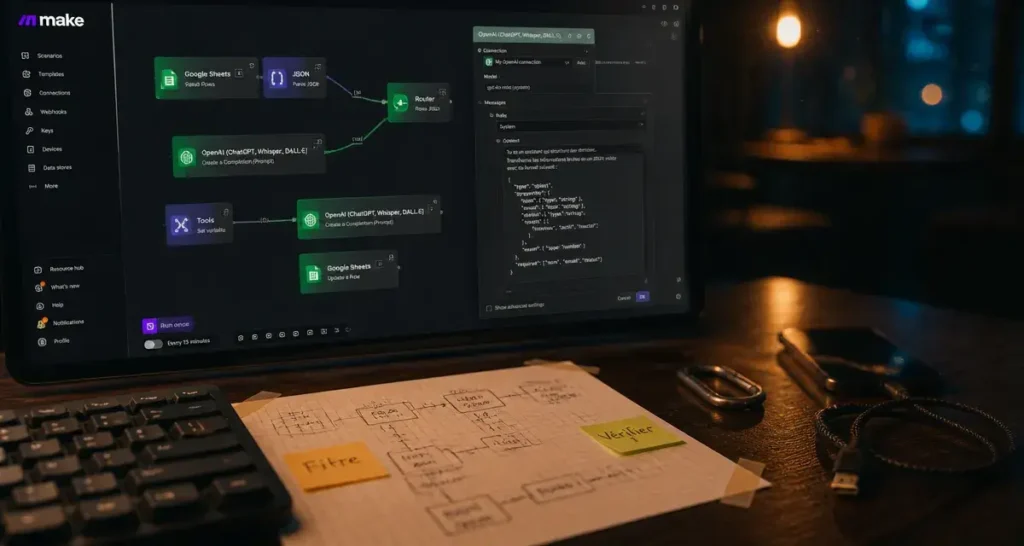 Photo Make IA : automatiser ses scénarios sans erreurs de configuration