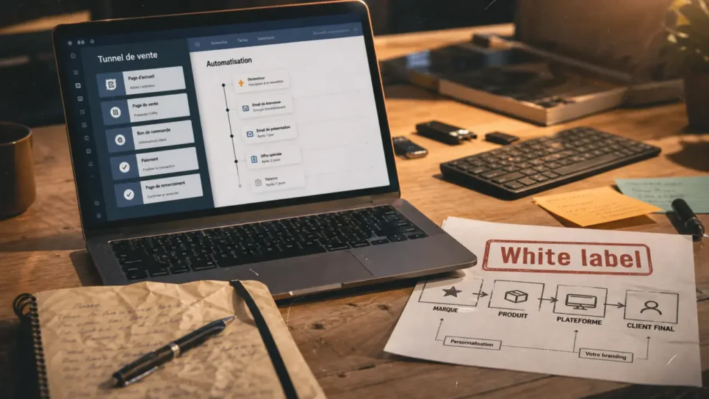 systeme io saas : tunnels, emails, marque blanche