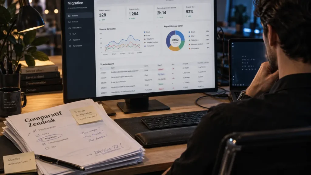 Zendesk alternative : comparatif outils support et tickets