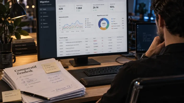 Zendesk alternative : comparatif outils support et tickets