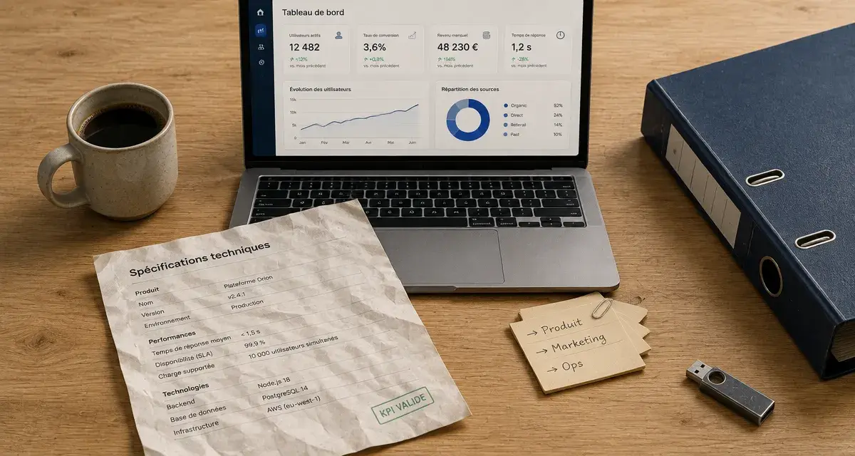 Quel outil reporting analytics dashboard choisir : dashboard KPI minimal