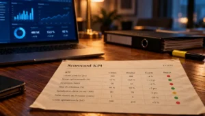Scorecard KPI pour relier les KPI aux décisions