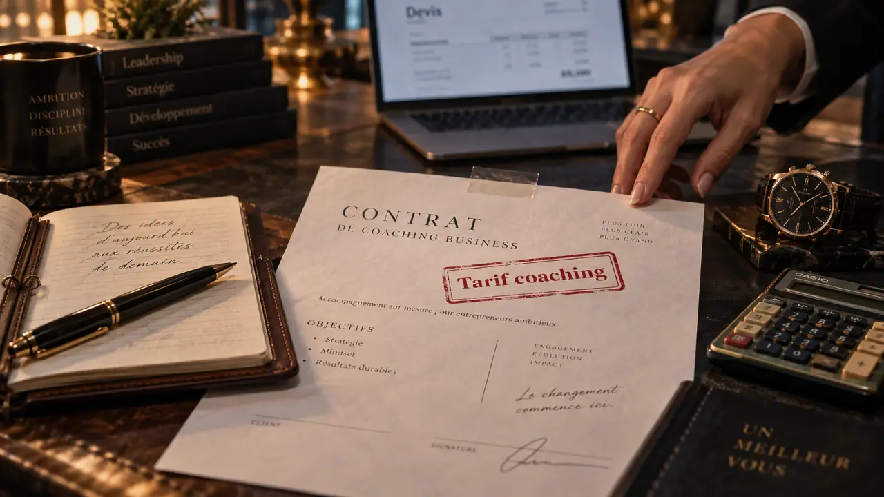 Tarif prestation coach business mentor certified